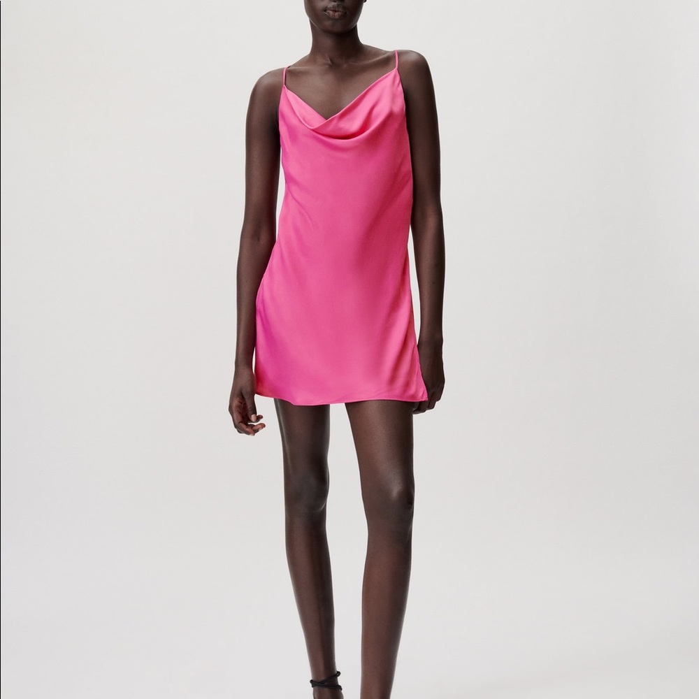 Satin Mini Dress